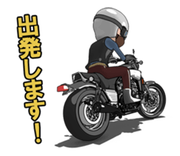 Rider to ride a powerful motorcycle sticker #7927915