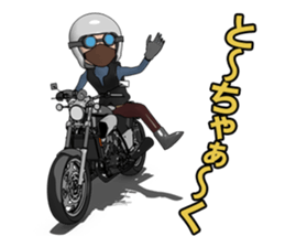 Rider to ride a powerful motorcycle sticker #7927921