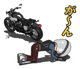 Rider to ride a powerful motorcycle sticker #7927931