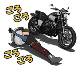 Rider to ride a powerful motorcycle sticker #7927934