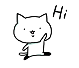 Knee socks cat (English) sticker #7928620