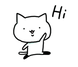 Knee socks cat (English) sticker #7928620
