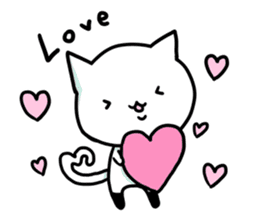 Knee socks cat (English) sticker #7928621