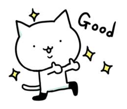 Knee socks cat (English) sticker #7928622