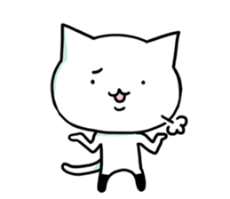 Knee socks cat (English) sticker #7928623