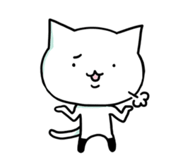 Knee socks cat (English) sticker #7928623