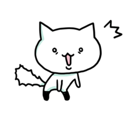 Knee socks cat (English) sticker #7928624