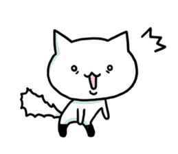 Knee socks cat (English) sticker #7928624