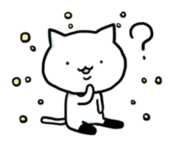 Knee socks cat (English) sticker #7928628