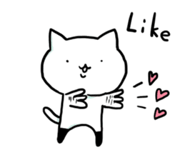 Knee socks cat (English) sticker #7928630