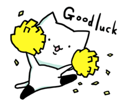 Knee socks cat (English) sticker #7928632