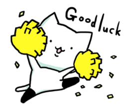 Knee socks cat (English) sticker #7928632