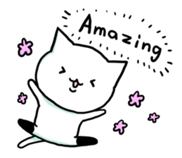 Knee socks cat (English) sticker #7928633