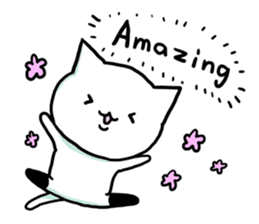 Knee socks cat (English) sticker #7928633