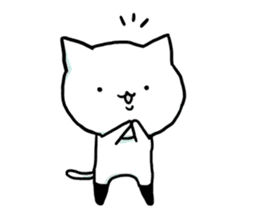 Knee socks cat (English) sticker #7928634