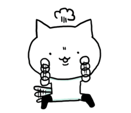Knee socks cat (English) sticker #7928638