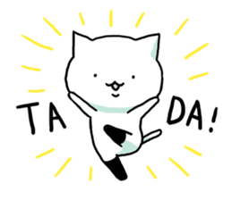 Knee socks cat (English) sticker #7928645