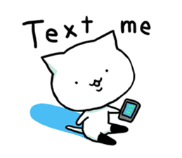 Knee socks cat (English) sticker #7928646