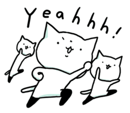 Knee socks cat (English) sticker #7928651