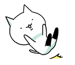 Knee socks cat (English) sticker #7928653