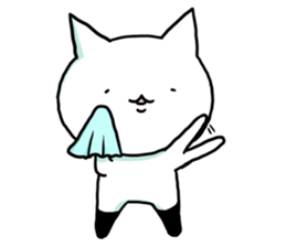 Knee socks cat (English) sticker #7928654