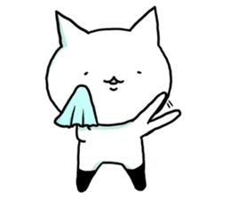 Knee socks cat (English) sticker #7928654