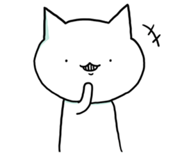 Knee socks cat (English) sticker #7928658