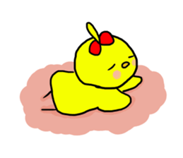 Piyokochan&Hanachan of the chick sticker #7930039