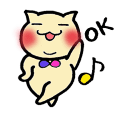 Chubby cat Tan sticker #7930700