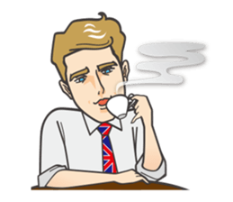 London Fashion gentleman diary sticker #7932530