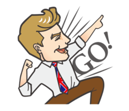 London Fashion gentleman diary sticker #7932539