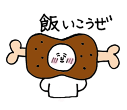 Mr.Surreal round face sticker #7932825