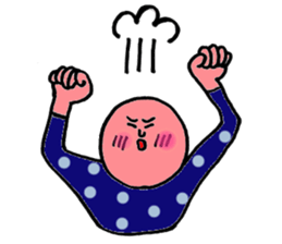 Mr.Surreal round face sticker #7932838
