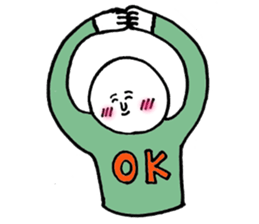 Mr.Surreal round face sticker #7932839