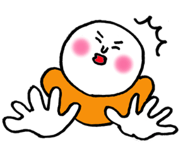 Mr.Surreal round face sticker #7932842