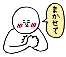 Mr.Surreal round face sticker #7932843