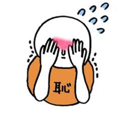 Mr.Surreal round face sticker #7932844