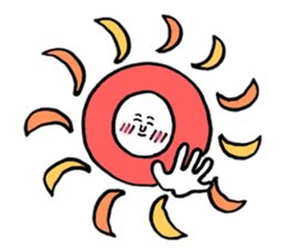 Mr.Surreal round face sticker #7932849