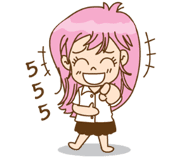 Chompu Happy Girl sticker #7933989