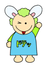 Greetings sticker of rabbit ear family sticker #7934092