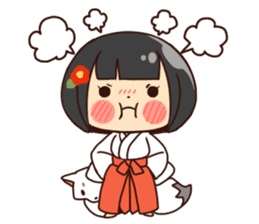 Miko-san&Mr.yelp sticker #7934221