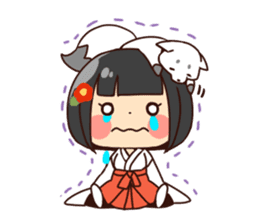 Miko-san&Mr.yelp sticker #7934222