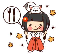 Miko-san&Mr.yelp sticker #7934225