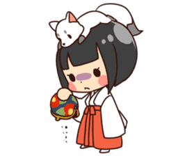 Miko-san&Mr.yelp sticker #7934226