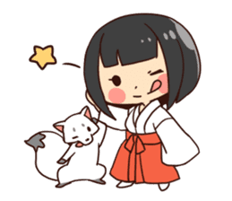 Miko-san&Mr.yelp sticker #7934227