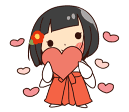 Miko-san&Mr.yelp sticker #7934228