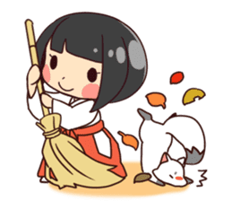 Miko-san&Mr.yelp sticker #7934232