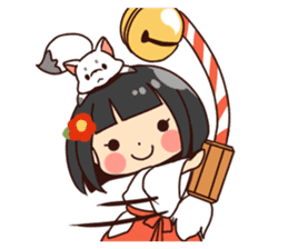 Miko-san&Mr.yelp sticker #7934237