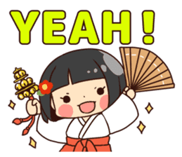 Miko-san&Mr.yelp sticker #7934250