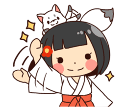 Miko-san&Mr.yelp sticker #7934259